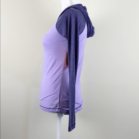 Avia Hooded Long Sleeve Purple Shirt Size Small - Picture 3 of 8